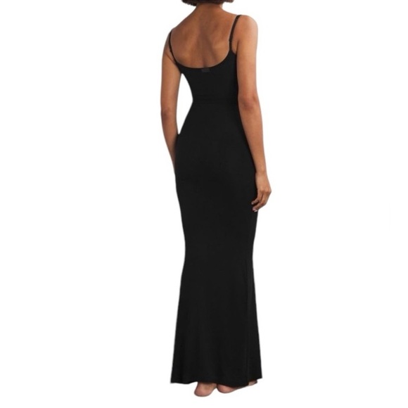 Skims Soft Lounge Long Slip Dress black size xs - Picture 4 of 5
